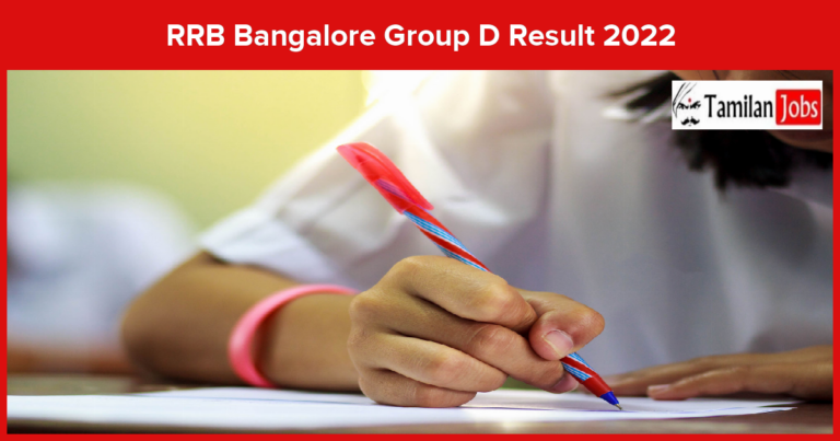 RRB Bangalore Group D Result 2022