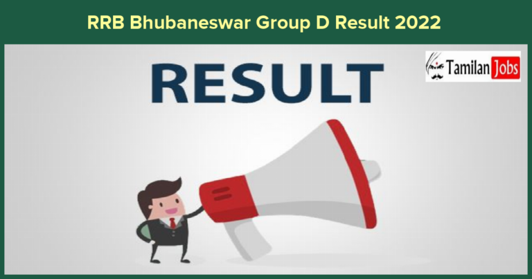 RRB Bhubaneswar Group D Result 2022