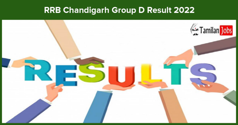 RRB Chandigarh Group D Result 2022