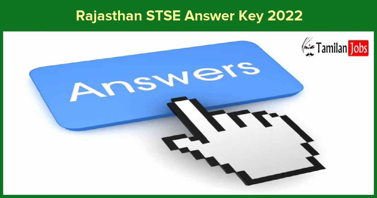 Rajasthan STSE Answer Key 2022