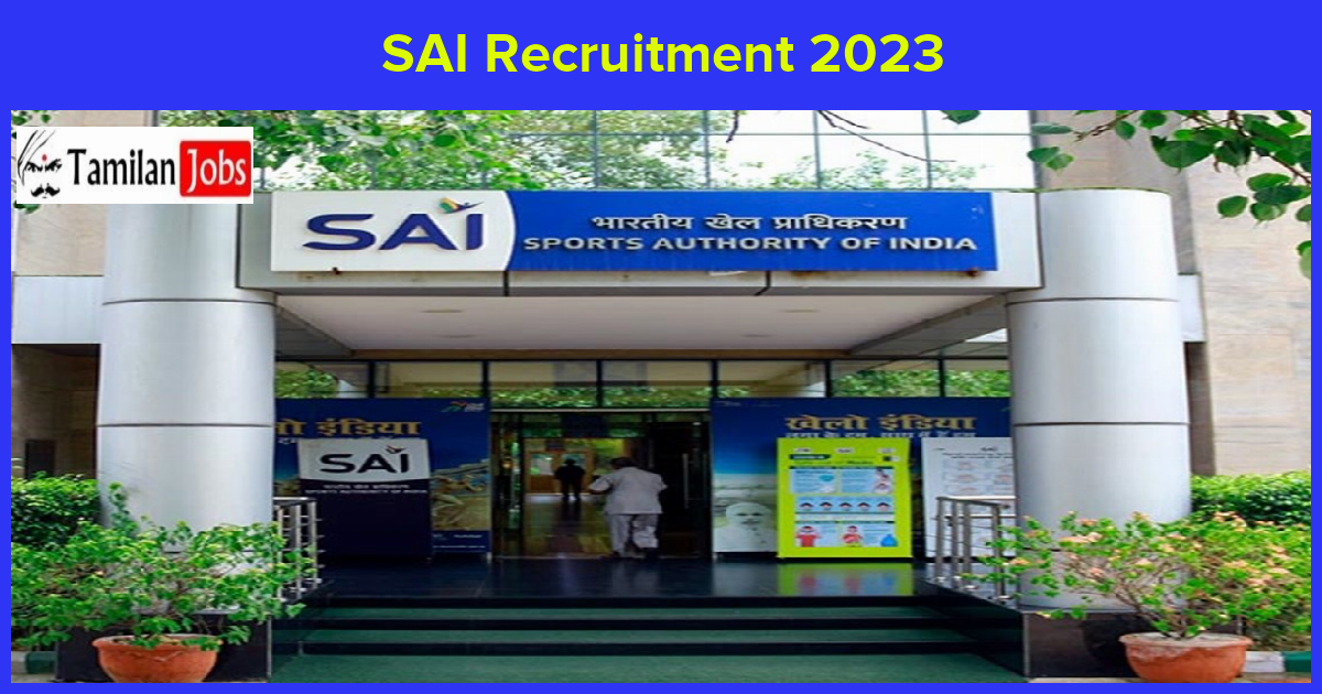 SAI Recruitment 2023