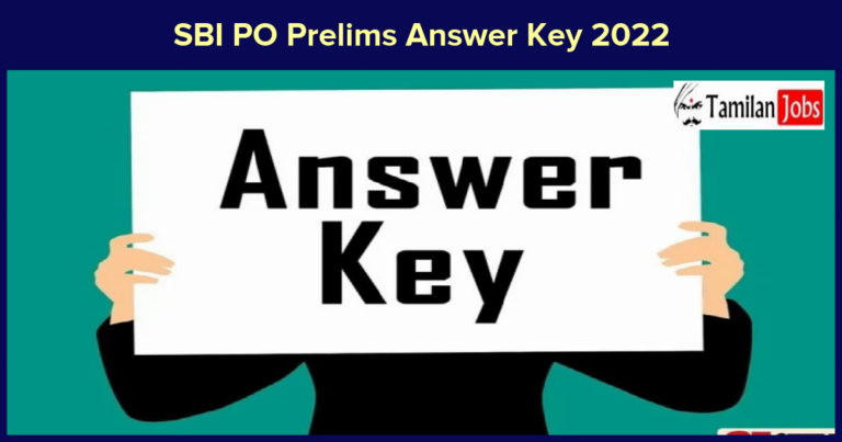 SBI PO Prelims Answer Key 2022