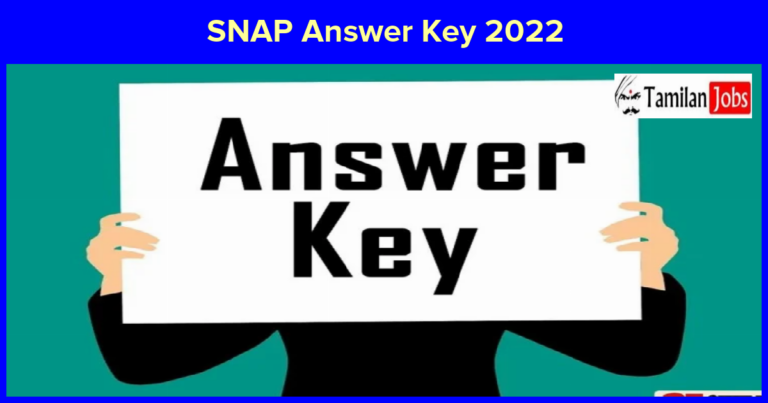 SNAP Answer Key 2022