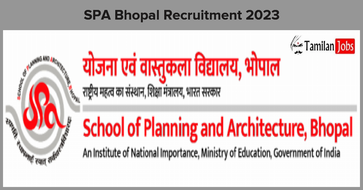 SPA Bhopal Recruitment 2023