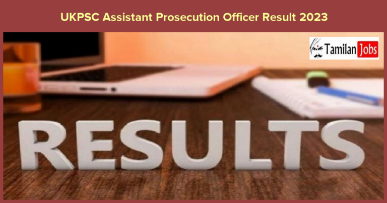 UKPSC Assistant Prosecution Officer Result 2023