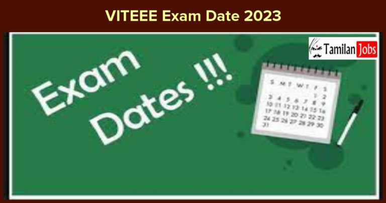 VITEEE Exam Date 2023