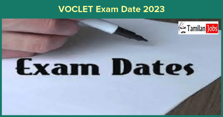 VOCLET Exam Date 2023
