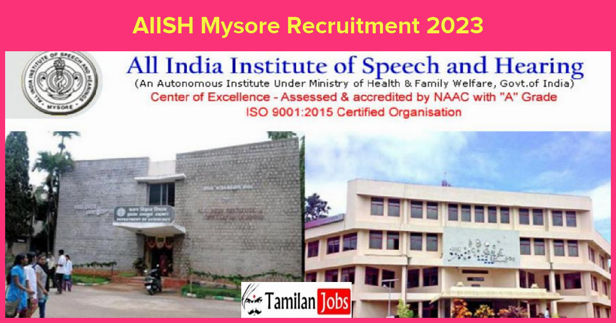 Aiish Mysore Recruitment 2023