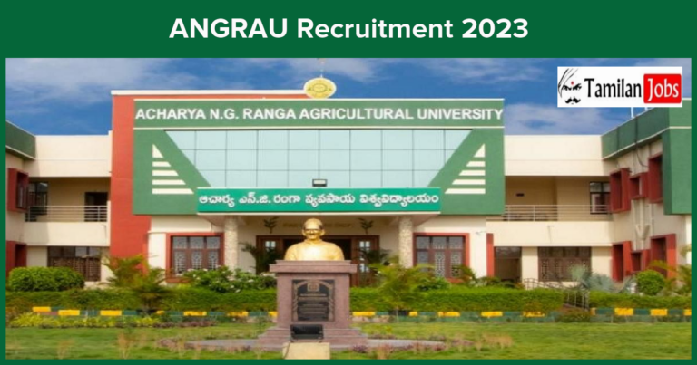 ANGRAU Recruitment 2023