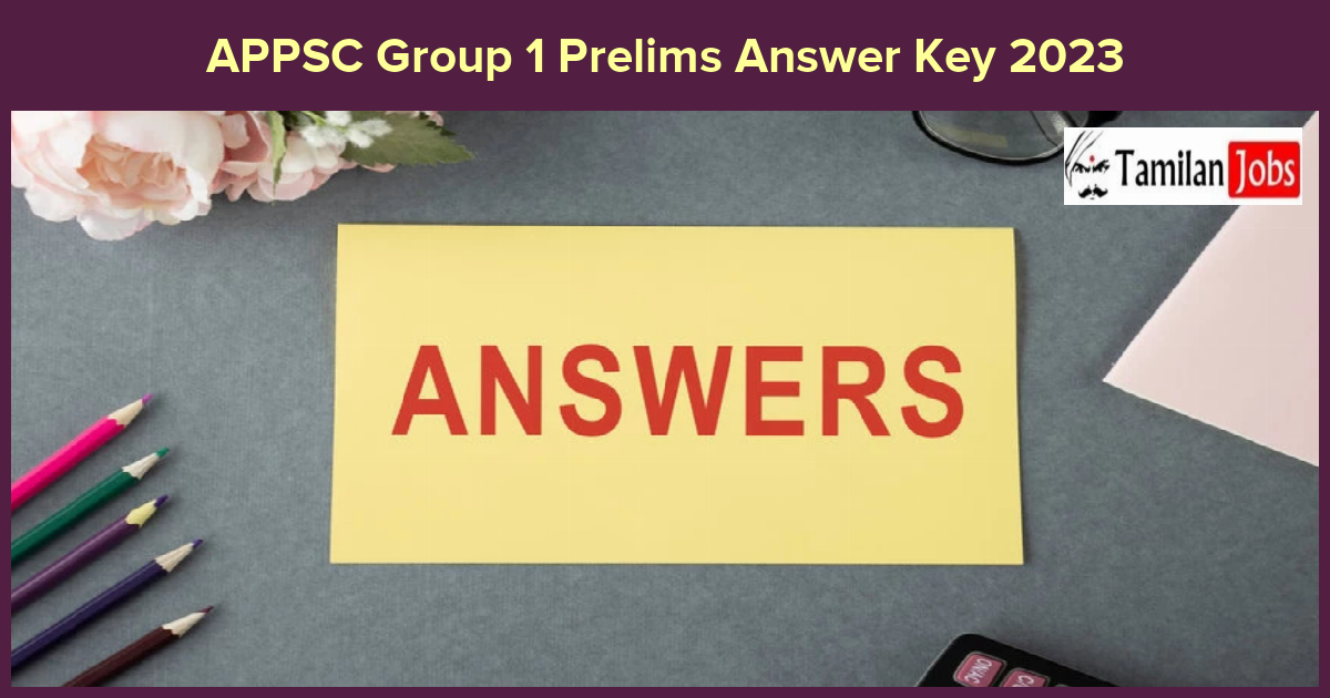 APPSC Group 1 Prelims Answer Key 2023