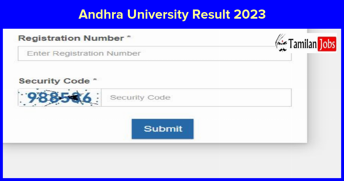 Andhra University Result 2023