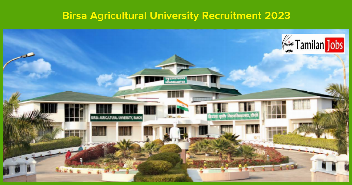 Birsa Agricultural University Recruitment 2023
