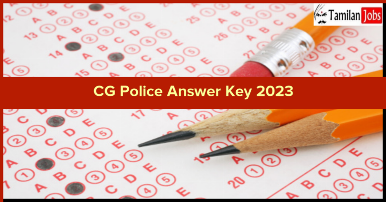 CG Police Answer Key 2023