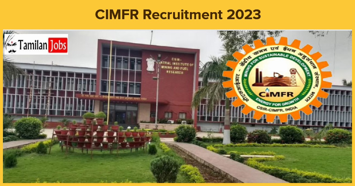Cimfr Recruitment 2023
