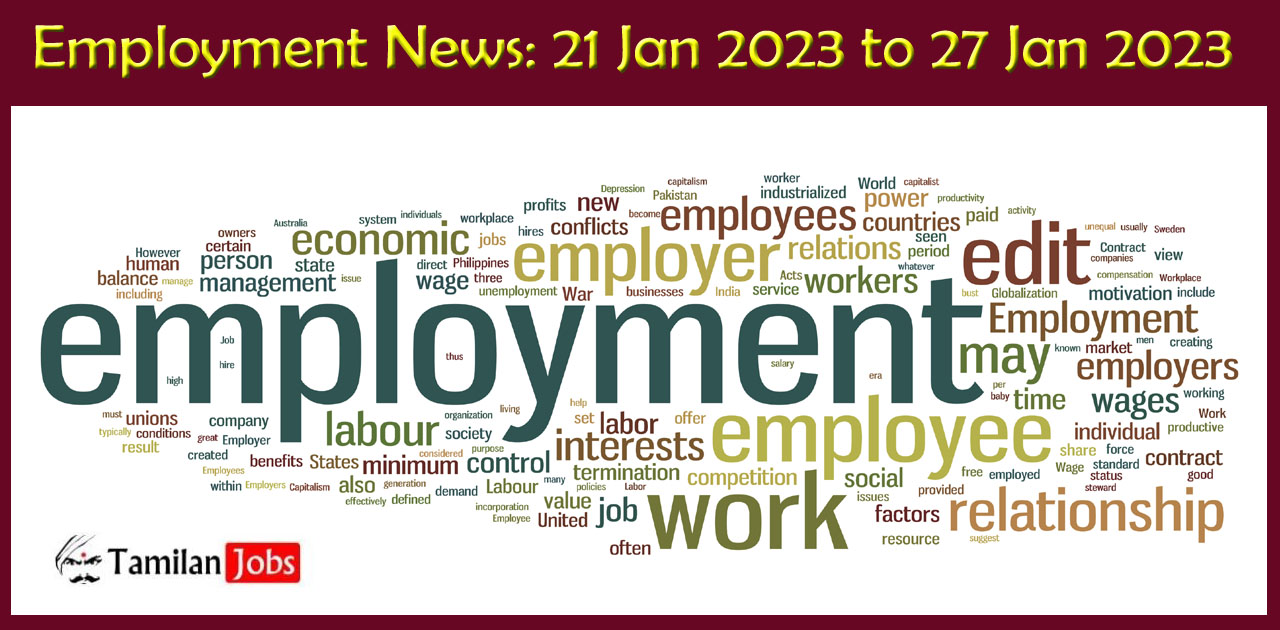 Employment News Jan 21