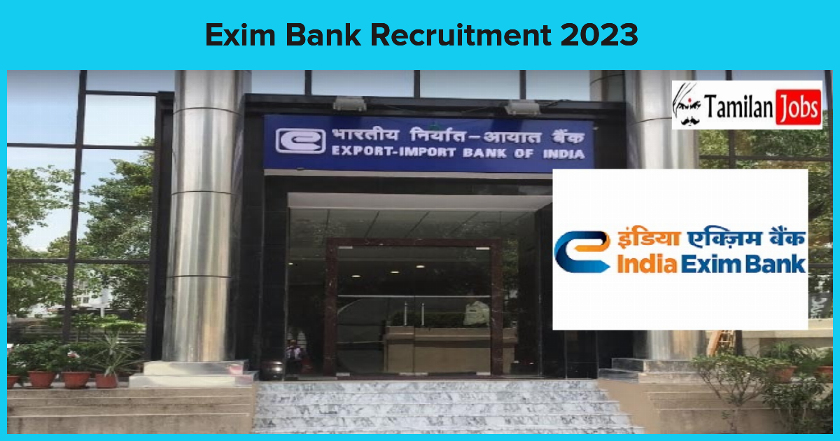 Exim Bank Recruitment 2023