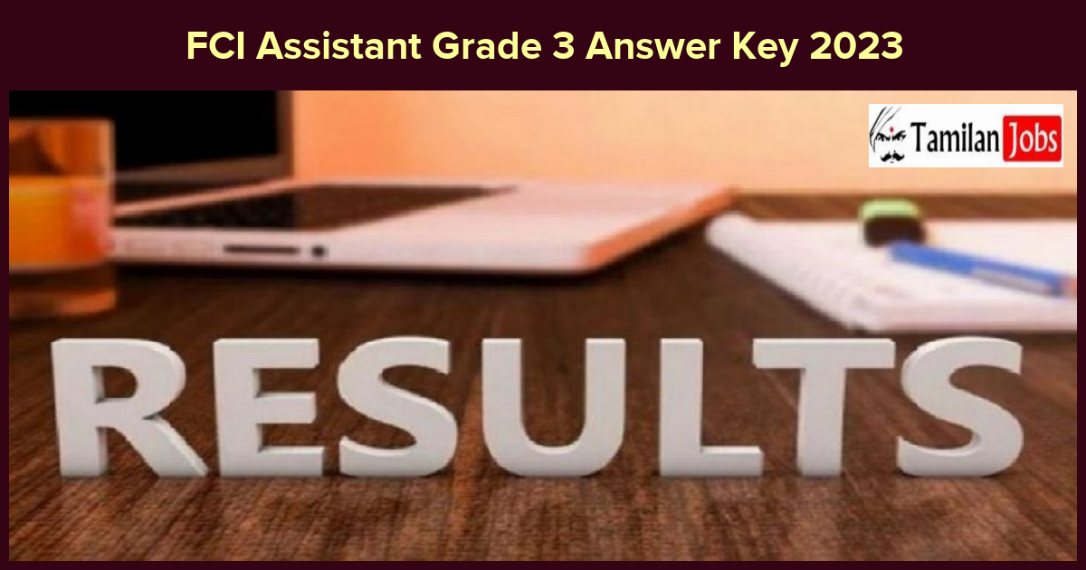 Fci Assistant Grade 3 Answer Key 2023