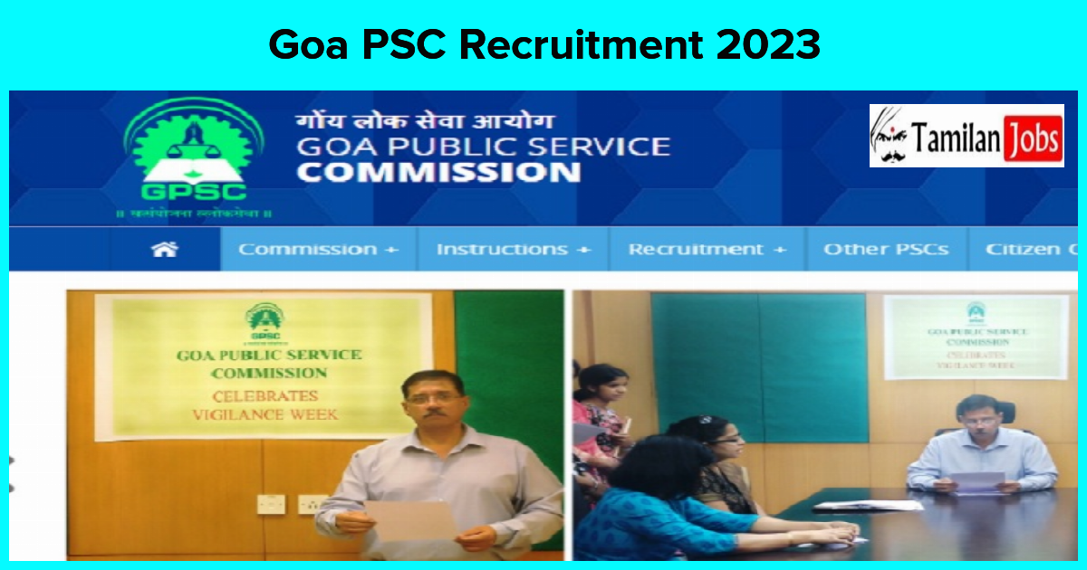 Goa Psc Recruitment 2023