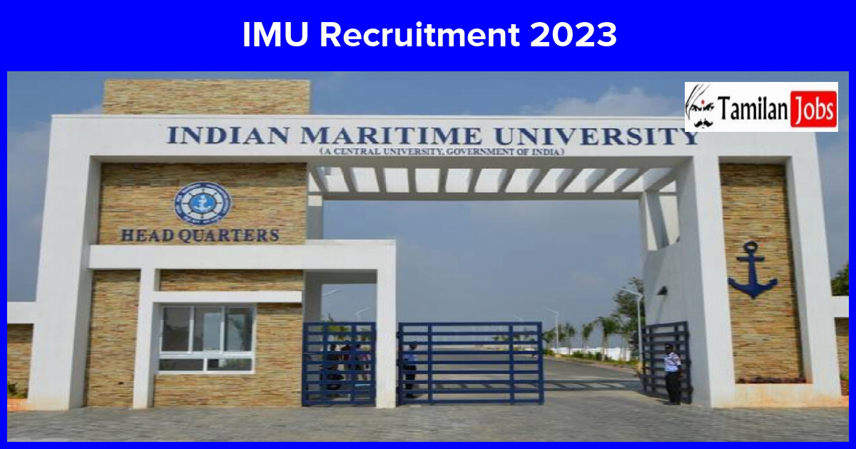 IMU Recruitment 2023