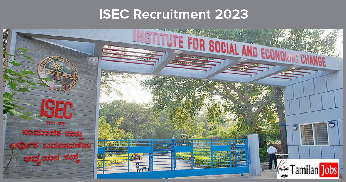 ISEC Recruitment 2023