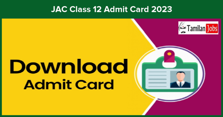 JAC Class 12 Admit Card 2023
