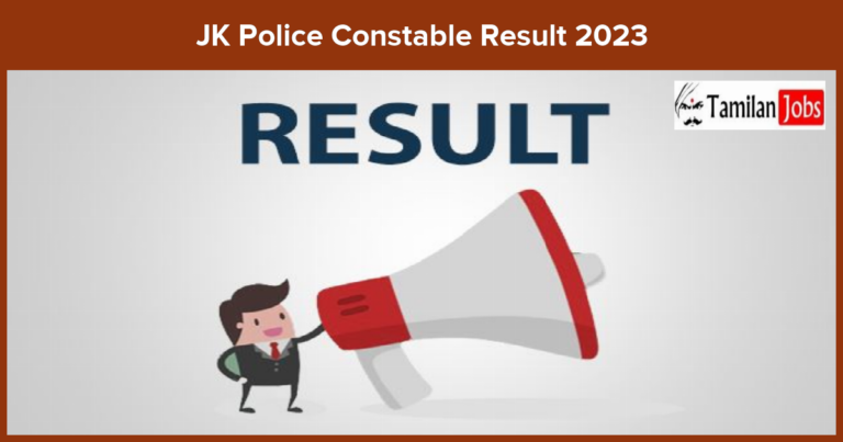 JK Police Constable Result 2023
