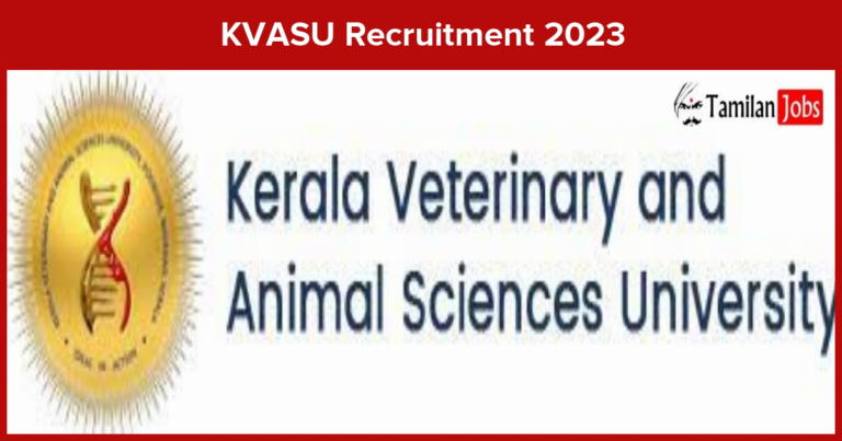 KVASU Recruitment 2023