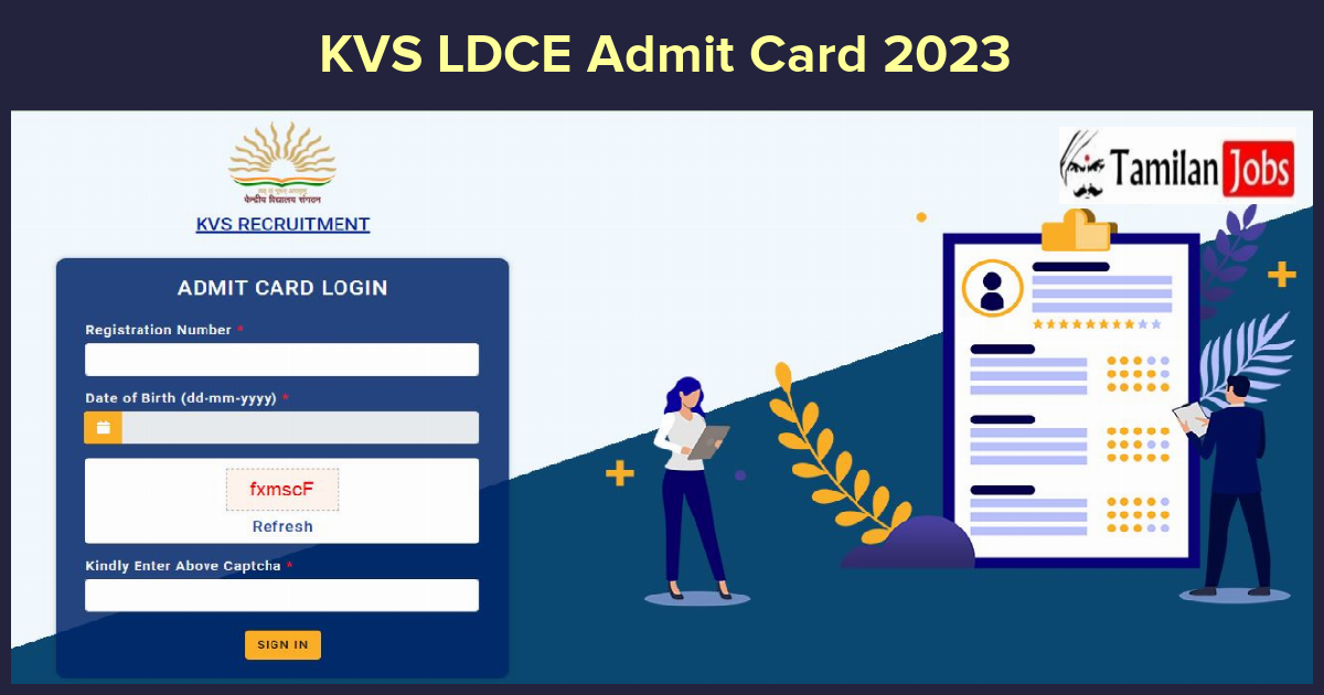 KVS LDCE Admit Card 2023