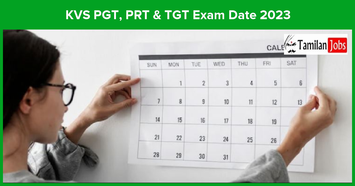 KVS PGT, PRT & TGT Exam Date 2023