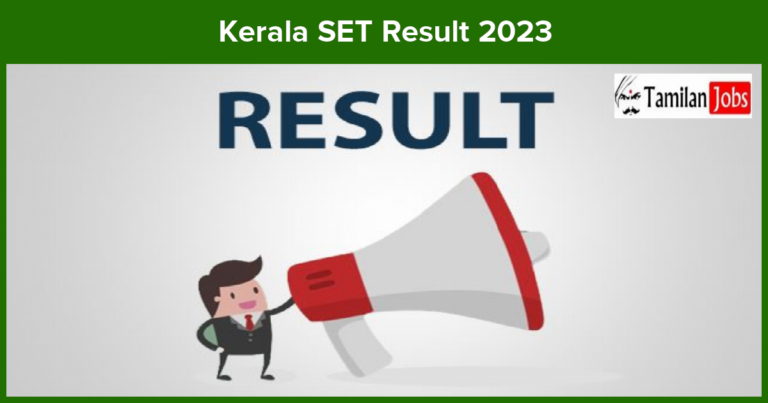 Kerala SET Result 2023