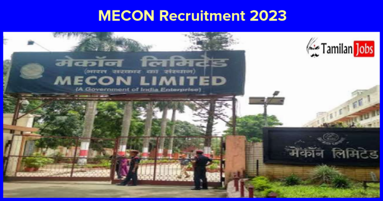 MECON Recruitment 2023