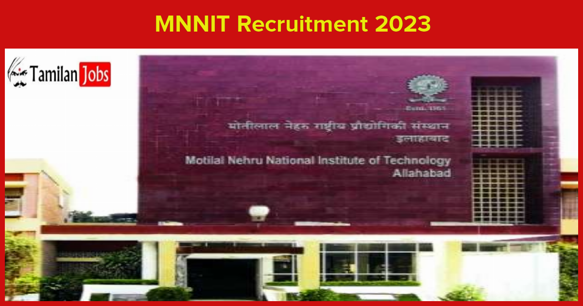 MNNIT Recruitment 2023