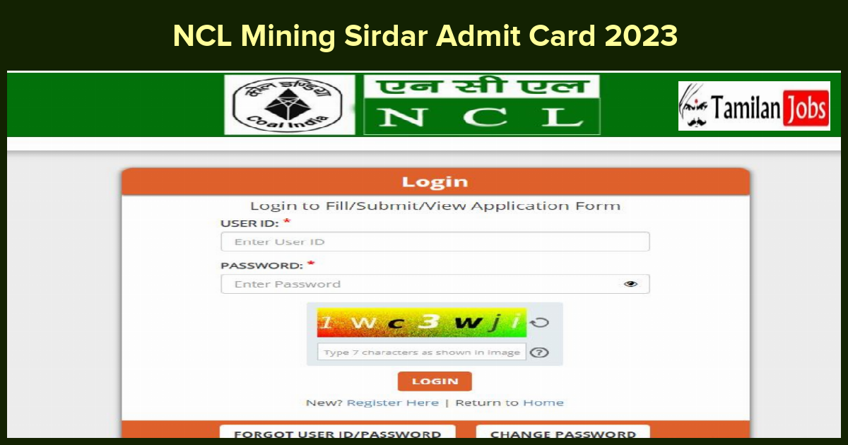 Ncl Mining Sirdar Admit Card 2023