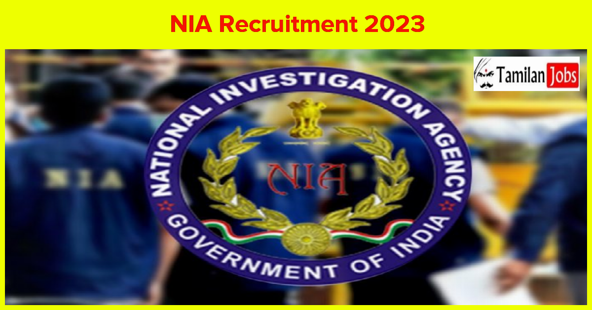 NIA Recruitment 2023