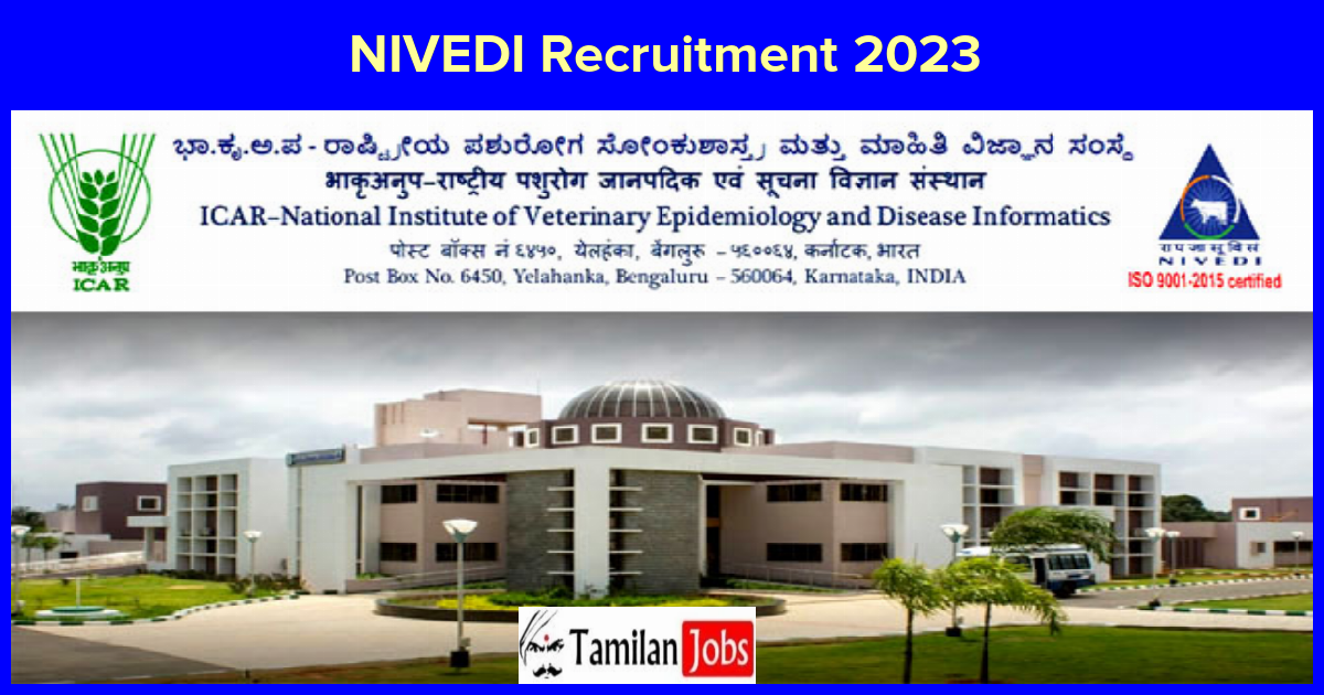 NIVEDI Recruitment 2023