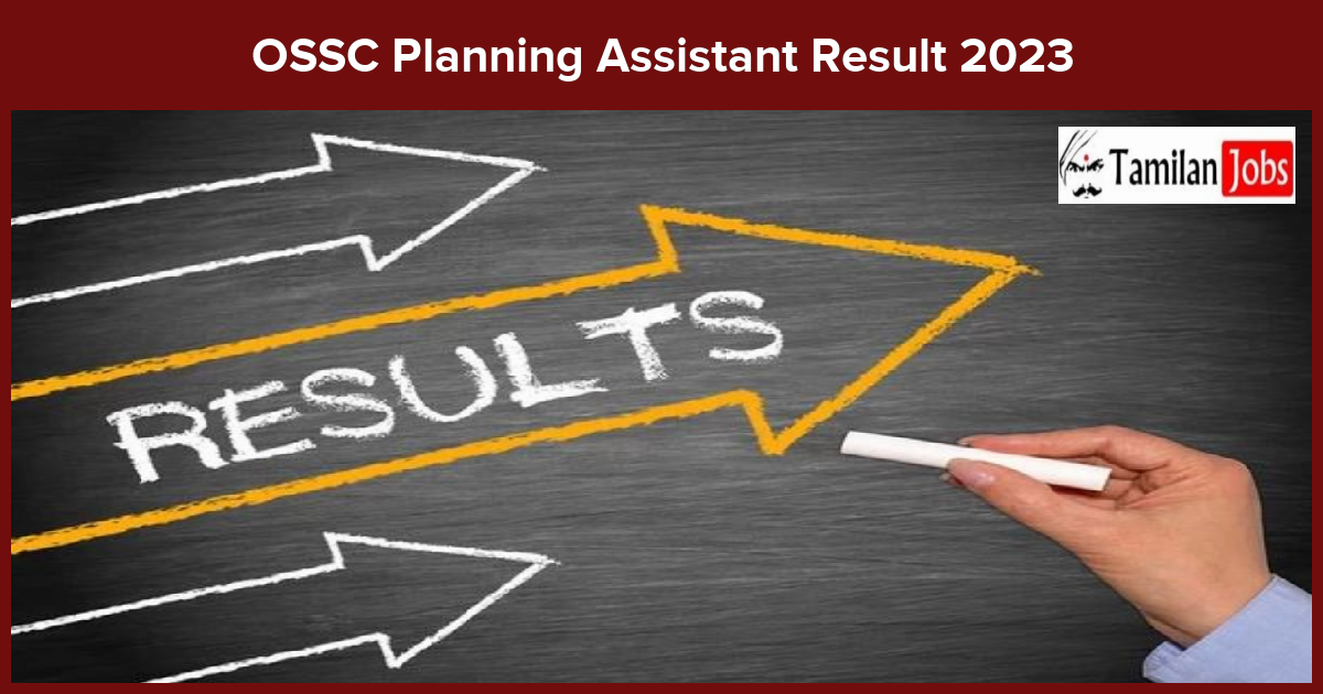 Ossc Planning Assistant Result 2023