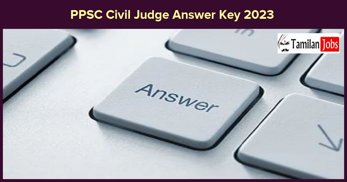 PPSC Civil Judge Answer Key 2023 