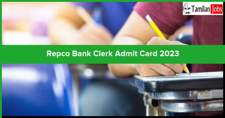 Repco Bank Clerk Admit Card 2023