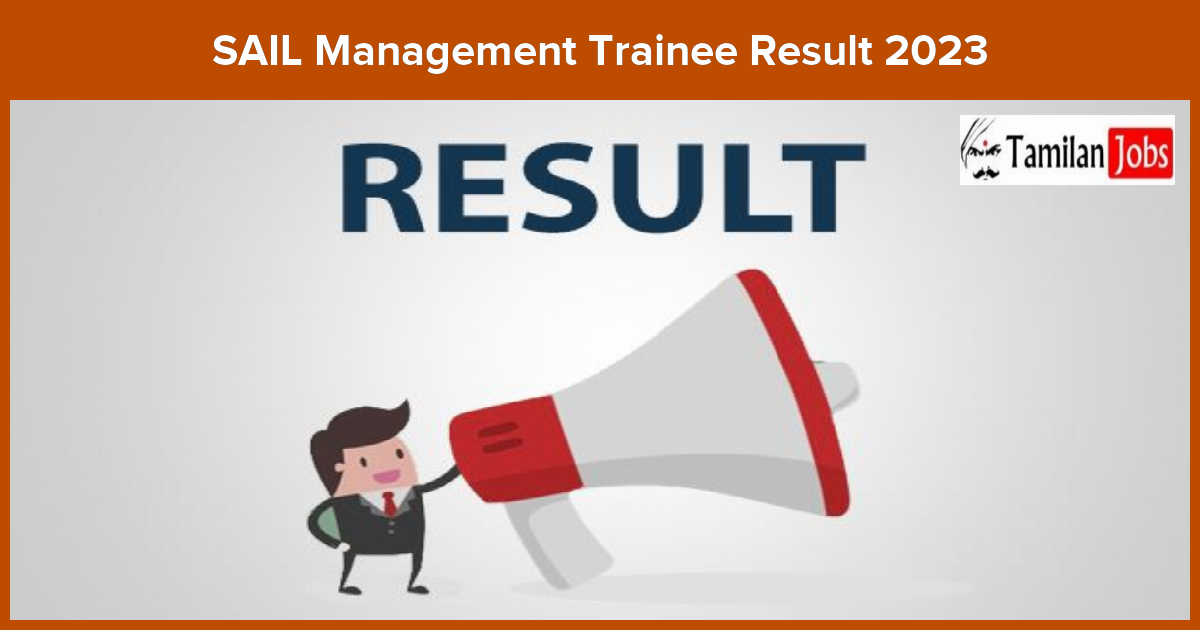 SAIL Management Trainee Result 2023