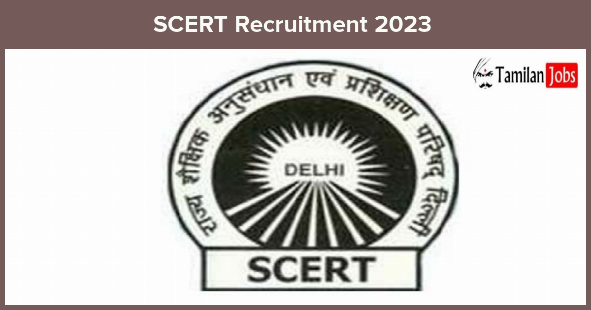 SCERT-Recruitment-2023