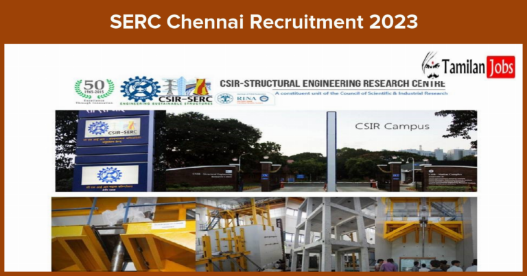 SERC Chennai Recruitment 2023