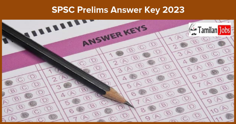 SPSC Prelims Answer Key 2023