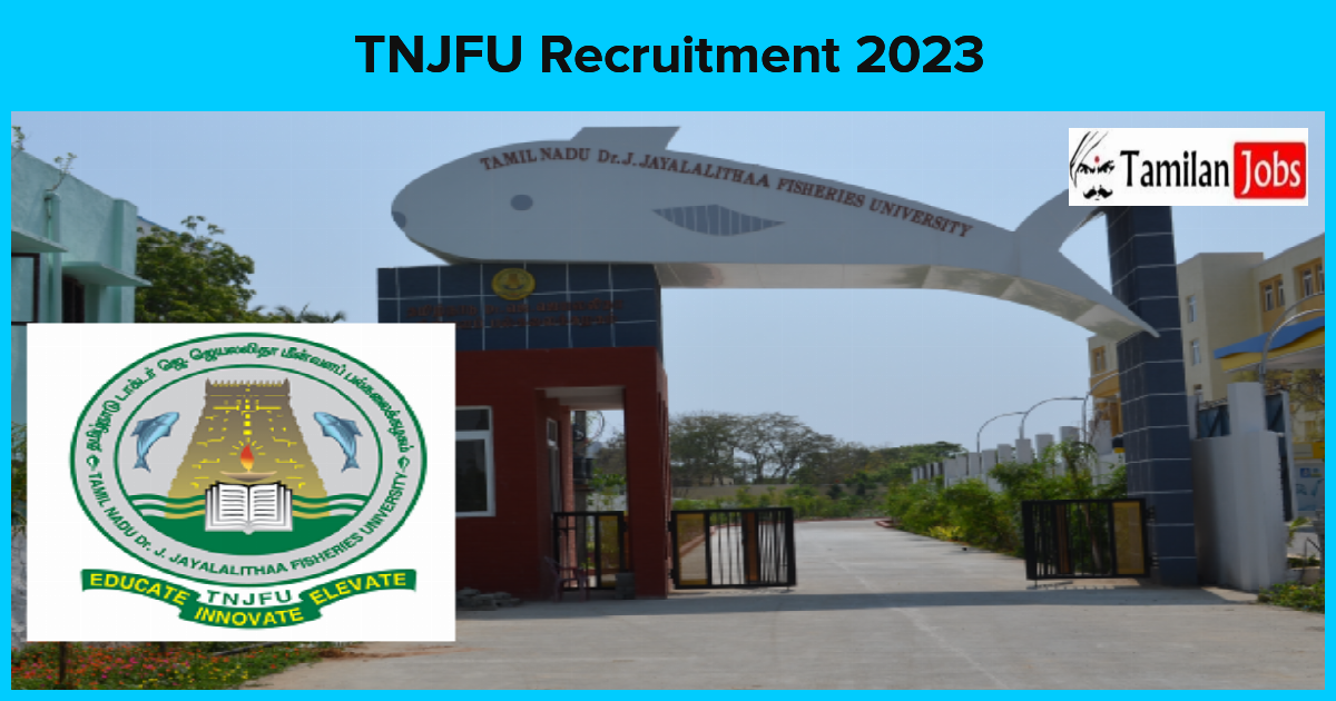 TNJFU Recruitment 2023