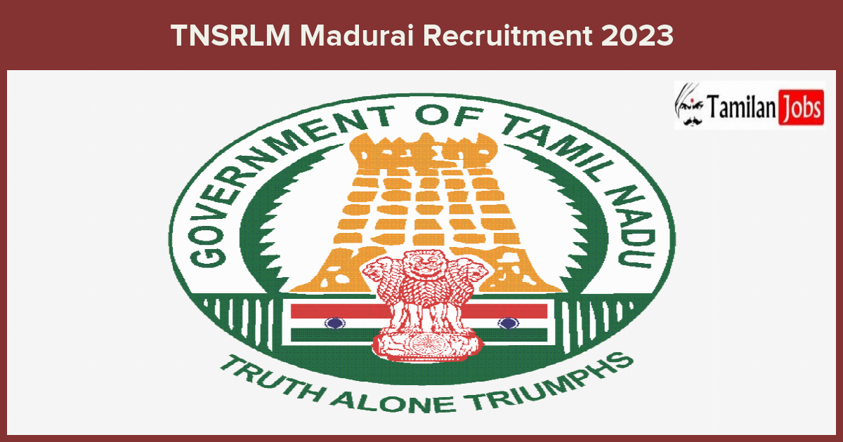 TNSRLM-Madurai-Recruitment-2023