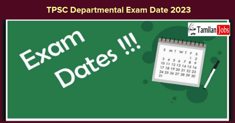 TPSC Departmental Exam Date 2023