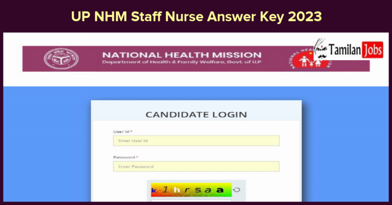 UP NHM Staff Nurse Answer Key 2023