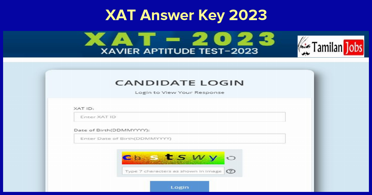 Xat Answer Key 2023