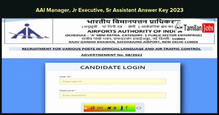 AAI Manager, Jr Executive, Sr Assistant Answer Key 2023