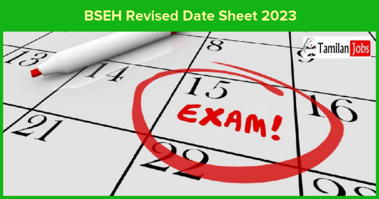BSEH Revised Date Sheet 2023