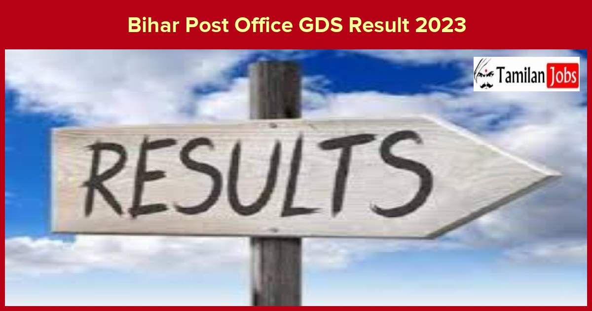 Bihar Post Office Gds Result 2023